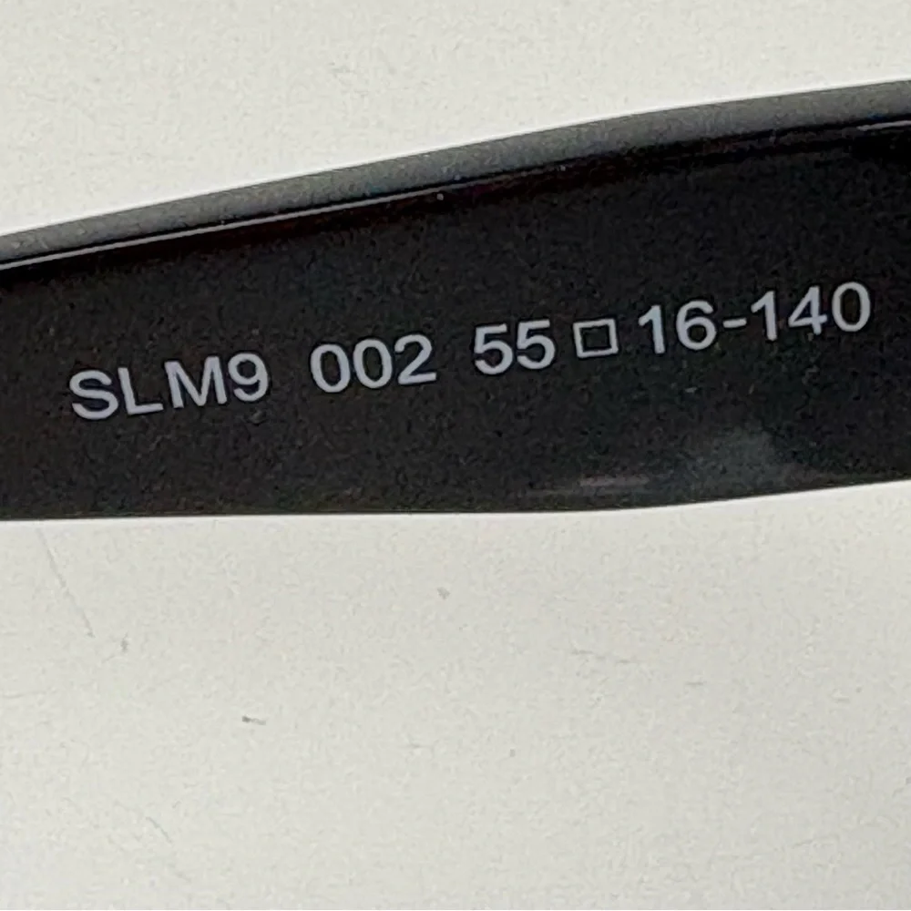 YSL - SAINT LAURENT Acetate Square SLM9 002 Sunglasses Black/Gray